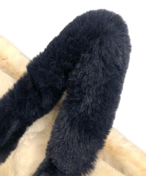 GOOD GRIEF!（グッドグリーフ）GOOD GRIEF! (グッドグリーフ) 2WAYバッグ トートバッグ ショルダーバッグ FAUX FUR TOTE BAG（フェイク ファー トート バッグ） ブラック×アイボリー サイズ:実寸サイズにてご確認ください。の古着・服飾アイテム