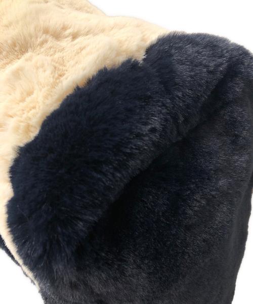 GOOD GRIEF!（グッドグリーフ）GOOD GRIEF! (グッドグリーフ) 2WAYバッグ トートバッグ ショルダーバッグ FAUX FUR TOTE BAG（フェイク ファー トート バッグ） ブラック×アイボリー サイズ:実寸サイズにてご確認ください。の古着・服飾アイテム