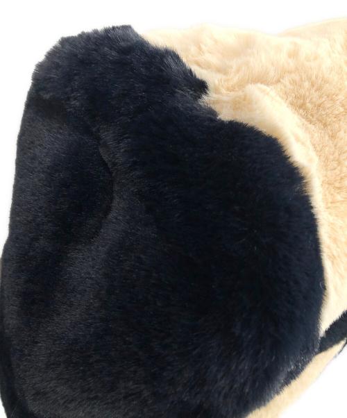 GOOD GRIEF!（グッドグリーフ）GOOD GRIEF! (グッドグリーフ) 2WAYバッグ トートバッグ ショルダーバッグ FAUX FUR TOTE BAG（フェイク ファー トート バッグ） ブラック×アイボリー サイズ:実寸サイズにてご確認ください。の古着・服飾アイテム