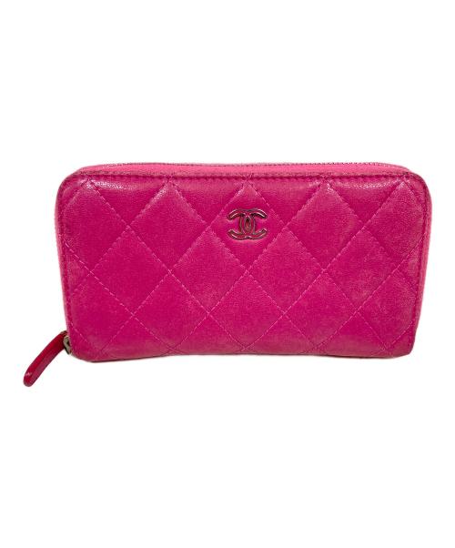 CHANEL（シャネル）CHANEL (シャネル) 財布 スモールジップウォレット マトラッセ サイズ:実寸サイズにてご確認ください。の古着・服飾アイテム