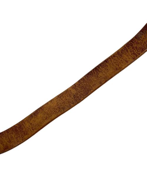 IRON HEART（アイアンハート）IRON HEART (アイアンハート) レザーベルト ブラウン サイズ:実寸サイズにてご確認くださいの古着・服飾アイテム