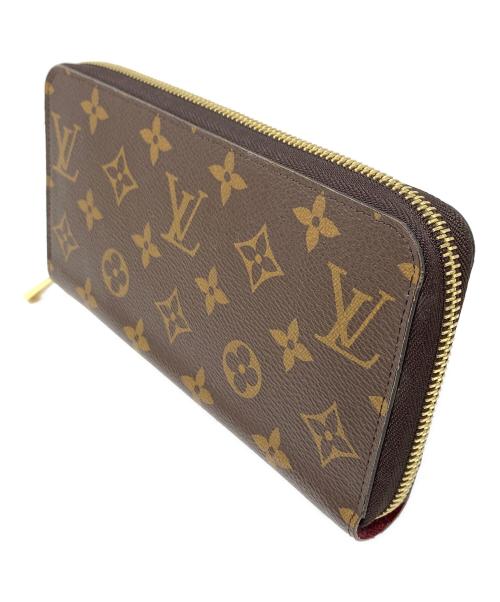 LOUIS VUITTON（ルイ ヴィトン）LOUIS VUITTON (ルイ ヴィトン) 長財布 モノグラム  ジッピーウォレット ブラウン×ワインレッド サイズ:実寸サイズにてご確認下さい。の古着・服飾アイテム