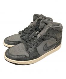 NIKE（ナイキ）の古着「ミッドカットスニーカー Women's Air Jordan 1 Mid SE Smoke Grey（ウィメンズ エアジョーダン1 ミッド SE スモークグレー）」｜スモークグレー