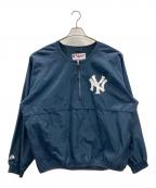 Majesticマジェスティック）の古着「プルオーバーシャツ」｜ネイビー