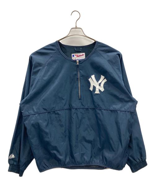 Majestic（マジェスティック）Majestic (マジェスティック) プルオーバーシャツ ネイビー サイズ:Lの古着・服飾アイテム