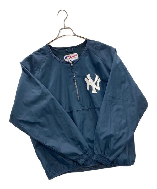 Majestic（マジェスティック）Majestic (マジェスティック) プルオーバーシャツ ネイビー サイズ:Lの古着・服飾アイテム