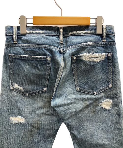 MINEDENIM（マインデニム）MINEDENIM (マインデニム) クラッシュデニムパンツ インディゴ サイズ:7の古着・服飾アイテム