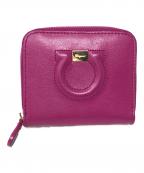 Salvatore Ferragamoサルヴァトーレ フェラガモ）の古着「2つ折り財布 GANCINI (ガンチーニ)」｜パープル