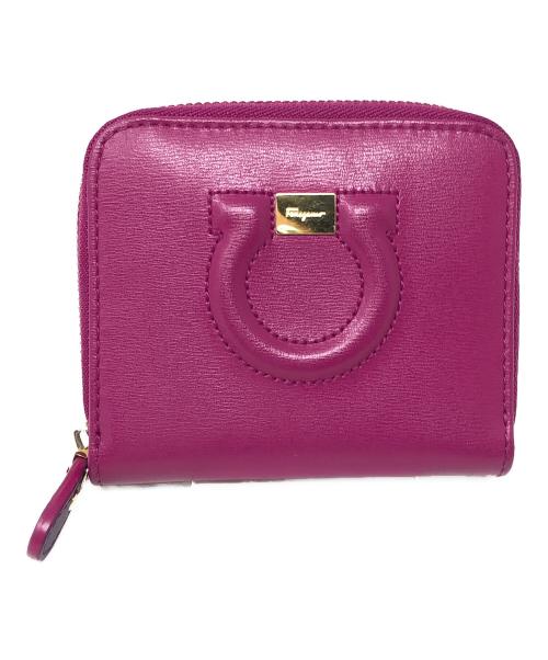 Salvatore Ferragamo（サルヴァトーレ フェラガモ）Salvatore Ferragamo (サルヴァトーレ フェラガモ) 2つ折り財布 GANCINI (ガンチーニ) パープル サイズ:実寸サイズにてご確認ください。の古着・服飾アイテム