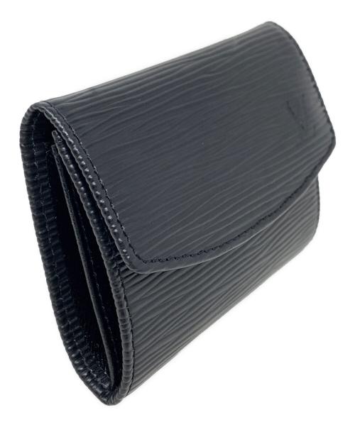 LOUIS VUITTON（ルイ ヴィトン）LOUIS VUITTON (ルイ ヴィトン) コインケース エピ ポルトモネ サーンプル ブラック サイズ:実寸サイズにてご確認ください。の古着・服飾アイテム