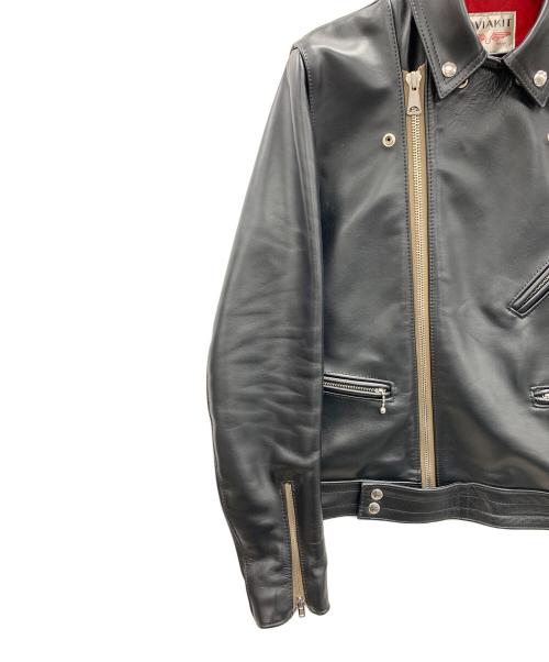 Lewis Leathers（ルイスレザース）Lewis Leathers (ルイスレザース) ダブルライダースジャケット TIGHT FIT CYCLONE（タイトフィット サイクロン） ブラック サイズ:40の古着・服飾アイテム