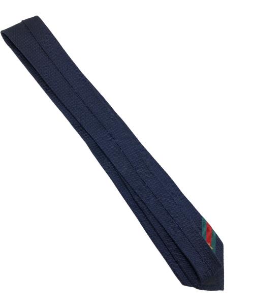 GUCCI（グッチ）GUCCI (グッチ) ネクタイ Bee (ビー) ネイビー×レッド サイズ:実寸サイズにてご確認ください。の古着・服飾アイテム