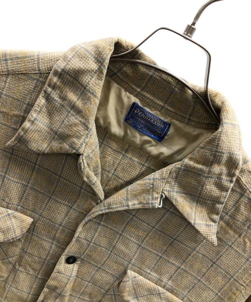 PENDLETON（ペンドルトン）PENDLETON (ペンドルトン) 70s ウールシャツ ベージュ サイズ:XLの古着・服飾アイテム