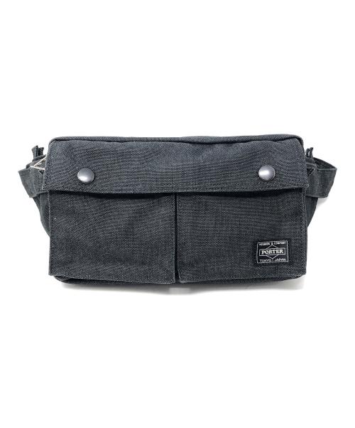 PORTER（ポーター）PORTER (ポーター) ウエストバッグ ブラック サイズ:実寸サイズにてご確認ください。の古着・服飾アイテム