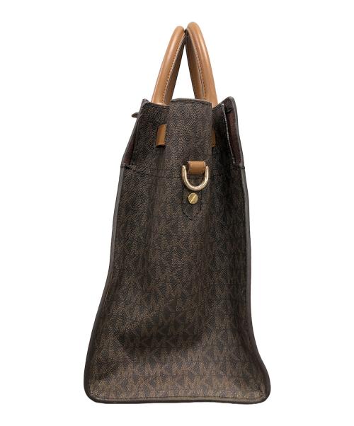 MICHAEL KORS（マイケル・コース）MICHAEL KORS (マイケルコース) 2WAYバッグ ハンドバッグ ショルダーバッグ ヌーボー ハミルトン ダークブラウン サイズ:実寸サイズにてご確認ください。の古着・服飾アイテム