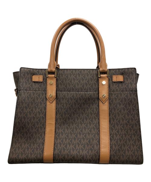 MICHAEL KORS（マイケル・コース）MICHAEL KORS (マイケルコース) 2WAYバッグ ハンドバッグ ショルダーバッグ ヌーボー ハミルトン ダークブラウン サイズ:実寸サイズにてご確認ください。の古着・服飾アイテム