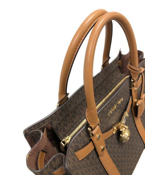 MICHAEL KORS（マイケル・コース）MICHAEL KORS (マイケルコース) 2WAYバッグ ハンドバッグ ショルダーバッグ ヌーボー ハミルトン ダークブラウン サイズ:実寸サイズにてご確認ください。の古着・服飾アイテム