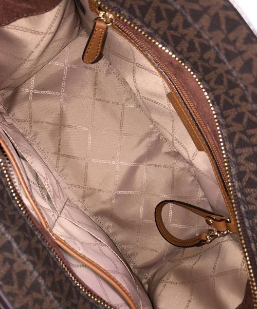 MICHAEL KORS（マイケル・コース）MICHAEL KORS (マイケルコース) 2WAYバッグ ハンドバッグ ショルダーバッグ ヌーボー ハミルトン ダークブラウン サイズ:実寸サイズにてご確認ください。の古着・服飾アイテム