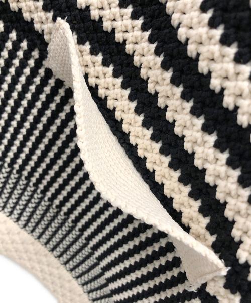 SIMPLICITE（シンプリシテ）SIMPLICITE (シンプリシテ) カーディガン ベージュ×ブラック サイズ:実寸サイズにてご確認ください。の古着・服飾アイテム