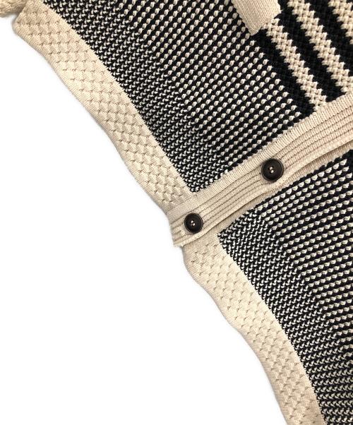 SIMPLICITE（シンプリシテ）SIMPLICITE (シンプリシテ) カーディガン ベージュ×ブラック サイズ:実寸サイズにてご確認ください。の古着・服飾アイテム