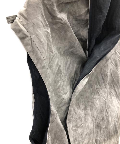 OBSCUR（オブスキュー）OBSCUR (オブスキュー) ベスト SPRING/SUMMER 2012 COLD DYED GREY（春/夏 2012 コールド ダイド グレイ） ブラック×グレー サイズ:Mの古着・服飾アイテム