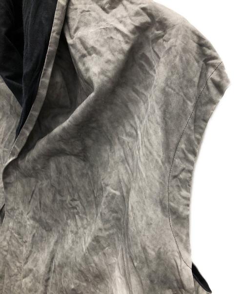 OBSCUR（オブスキュー）OBSCUR (オブスキュー) ベスト SPRING/SUMMER 2012 COLD DYED GREY（春/夏 2012 コールド ダイド グレイ） ブラック×グレー サイズ:Mの古着・服飾アイテム