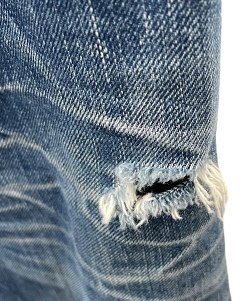 KURO（クロ）KURO (クロ) ダメージデニムパンツ インディゴ サイズ:実寸サイズにてご確認下さい。の古着・服飾アイテム