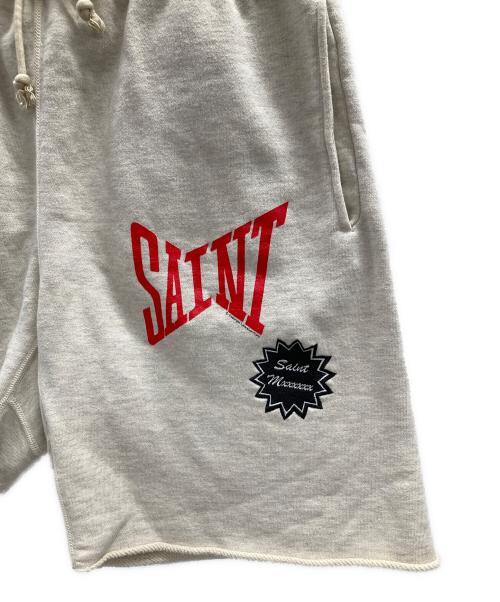 SAINT MICHAEL（セントマイケル）SAINT MICHAEL (セントマイケル) スウェットハーフパンツ ベージュ サイズ:Mの古着・服飾アイテム