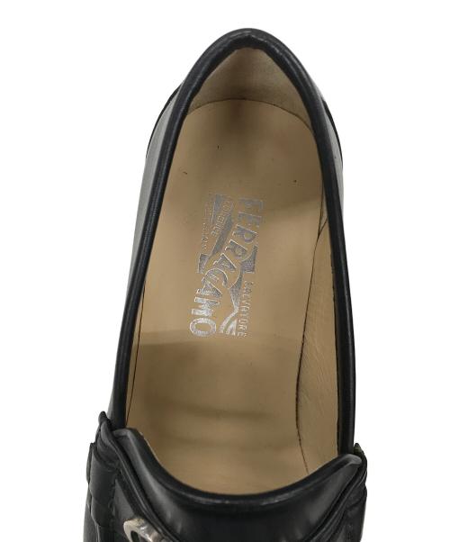 Salvatore Ferragamo（サルヴァトーレ フェラガモ）Salvatore Ferragamo (サルヴァトーレ フェラガモ) ローファー ブラック サイズ:9の古着・服飾アイテム