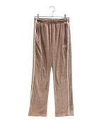 Needlesニードルズ）の古着「ベロアトラックパンツ ナロートラックパンツ」｜ピンクベージュ