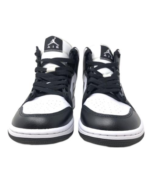 NIKE（ナイキ）NIKE (ナイキ) ハイカットスニーカー WMNS AIR JORDAN 1 MID(ウィメンズ エア ジョーダン 1 ミッド) ブラック×ホワイト サイズ:24.5cmの古着・服飾アイテム