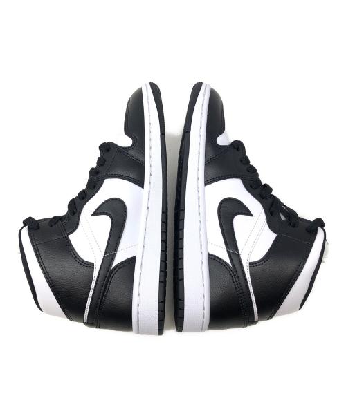 NIKE（ナイキ）NIKE (ナイキ) ハイカットスニーカー WMNS AIR JORDAN 1 MID(ウィメンズ エア ジョーダン 1 ミッド) ブラック×ホワイト サイズ:24.5cmの古着・服飾アイテム