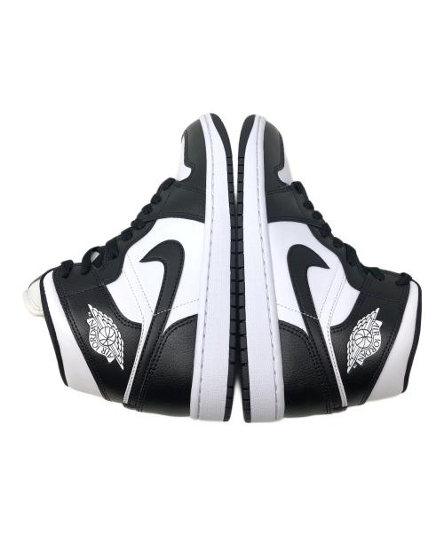 NIKE（ナイキ）NIKE (ナイキ) ハイカットスニーカー WMNS AIR JORDAN 1 MID(ウィメンズ エア ジョーダン 1 ミッド) ブラック×ホワイト サイズ:24.5cmの古着・服飾アイテム
