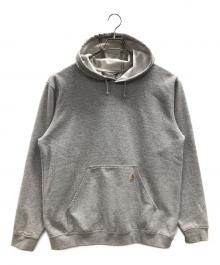 CarHartt（カーハート）の古着「ミッドウェイト プルオーバー フーデッドスウェット」｜グレー