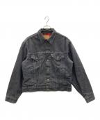 LEVI'Sリーバイス）の古着「ネルチェックライナー デニムジャケット」｜ブラック