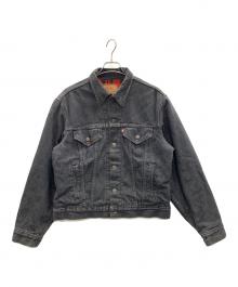 LEVI'S（リーバイス）の古着「ネルチェックライナー デニムジャケット」｜ブラック
