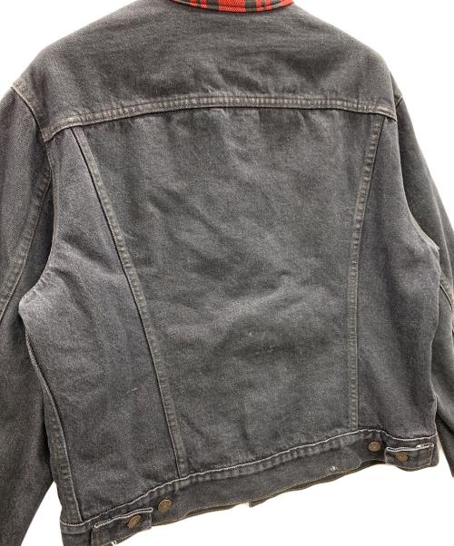LEVI'S（リーバイス）LEVI'S (リーバイス) ネルチェックライナー デニムジャケット ブラック サイズ:Lの古着・服飾アイテム