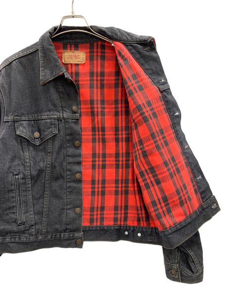 LEVI'S（リーバイス）LEVI'S (リーバイス) ネルチェックライナー デニムジャケット ブラック サイズ:Lの古着・服飾アイテム