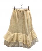 tricot COMME des GARCONSトリココムデギャルソン）の古着「ニットスカート」｜ベージュ