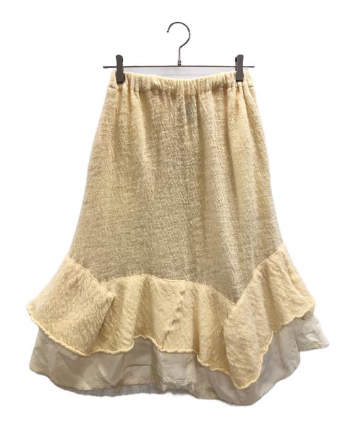 tricot COMME des GARCONS（トリココムデギャルソン）tricot COMME des GARCONS (トリココムデギャルソン) ニットスカート ベージュ サイズ:実寸サイズにてご確認ください。 未使用品の古着・服飾アイテム