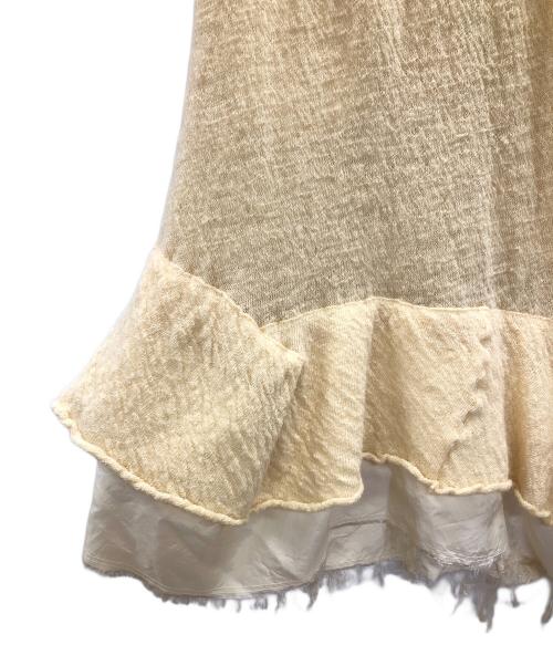 tricot COMME des GARCONS（トリココムデギャルソン）tricot COMME des GARCONS (トリココムデギャルソン) ニットスカート ベージュ サイズ:実寸サイズにてご確認ください。 未使用品の古着・服飾アイテム