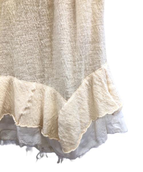 tricot COMME des GARCONS（トリココムデギャルソン）tricot COMME des GARCONS (トリココムデギャルソン) ニットスカート ベージュ サイズ:実寸サイズにてご確認ください。 未使用品の古着・服飾アイテム