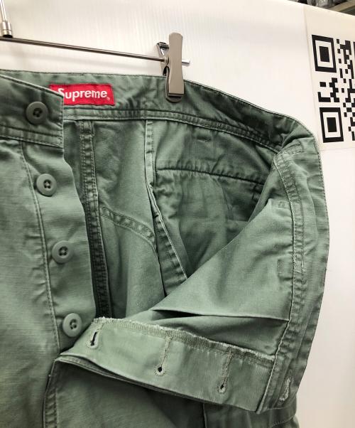 SUPREME（シュプリーム）SUPREME (シュプリーム) ハーフパンツ Satin Cargo Shorts（サテン カーゴ ショーツ） オリーブ サイズ:36の古着・服飾アイテム