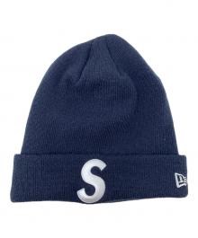 SUPREME×NEWERA（シュプリーム×ニューエラ）の古着「ニットキャップ ロゴビーニー 23AW」｜ネイビー