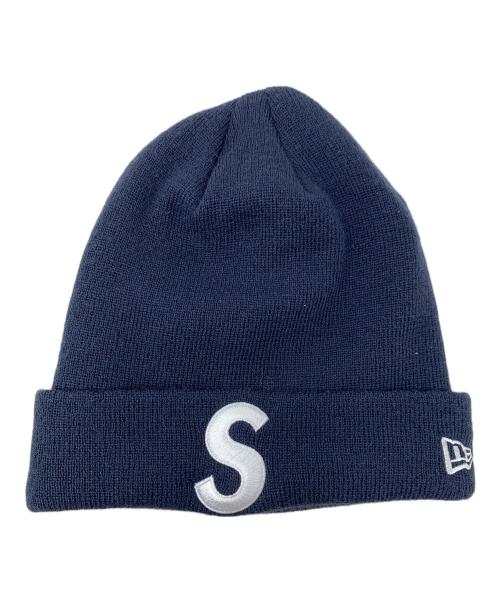 SUPREME（シュプリーム）SUPREME (シュプリーム) NEWERA (ニューエラ) ニットキャップ ロゴビーニー 23AW ネイビー サイズ:実寸サイズにてご確認ください。の古着・服飾アイテム
