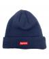 中古・古着 SUPREME (シュプリーム) NEWERA (ニューエラ) ニットキャップ ロゴビーニー 23AW ネイビー サイズ:実寸サイズにてご確認ください。：8000円