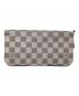 LOUIS VUITTON（ルイ ヴィトン）の古着「長財布 ダミエ・アズール ポルトフォイユ・アンソリット」｜ホワイト