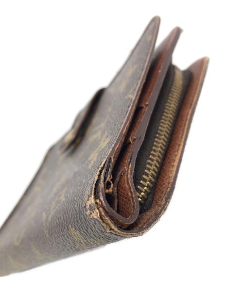 LOUIS VUITTON（ルイ ヴィトン）LOUIS VUITTON (ルイ ヴィトン) 2つ折り財布 モノグラム ポルトパピエ・ジップ ブラウン サイズ:実寸サイズにてご確認ください。の古着・服飾アイテム