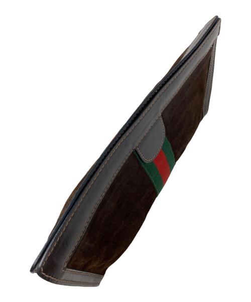 GUCCI PARFUMS（グッチパフューム）GUCCI PARFUMS (グッチパフューム) クラッチバッグ ブラウンの古着・服飾アイテム