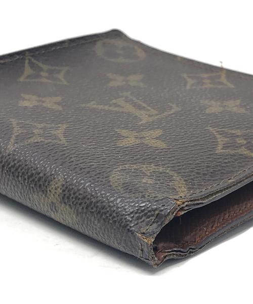 LOUIS VUITTON（ルイ ヴィトン）LOUIS VUITTON (ルイ ヴィトン) 2つ折り財布 モノグラム ポルト ビエ・カルト クレディ モネ ブラウン サイズ:実寸サイズにてご確認ください。の古着・服飾アイテム